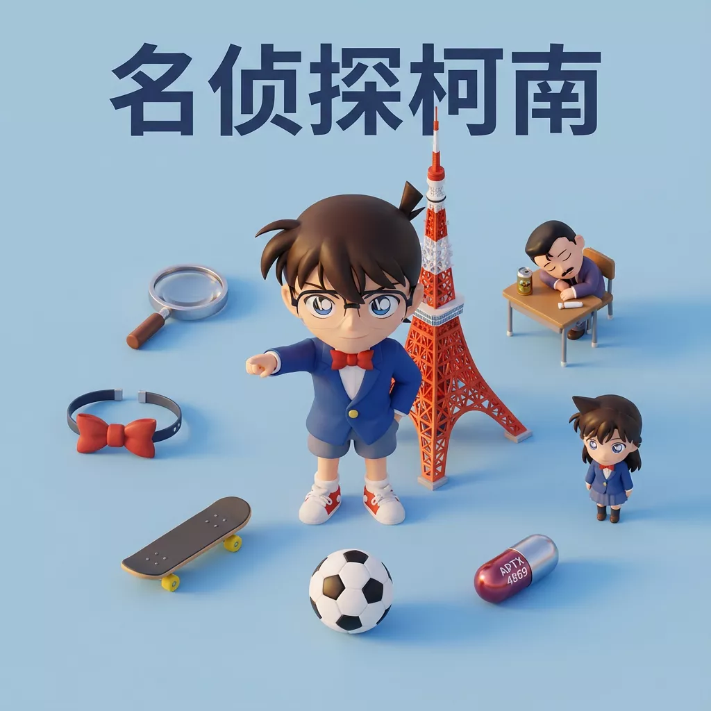 名侦探柯南 3D 微缩电影场景